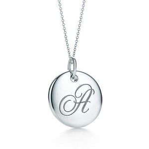 Tiffany & Co. Notes Alphabet Disc Charm Pendant
